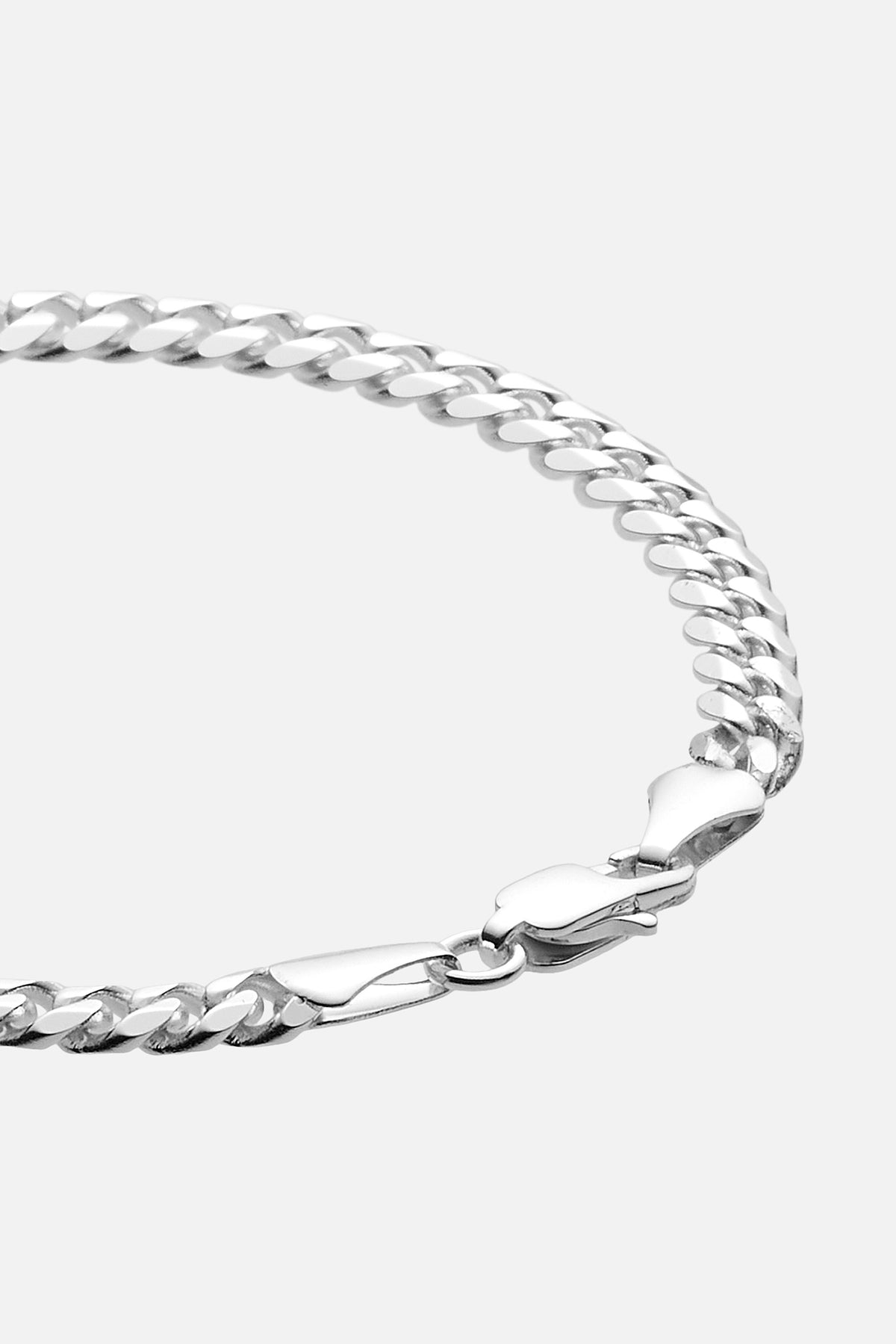 SØLV CUBAN ARMBÅND 5MM