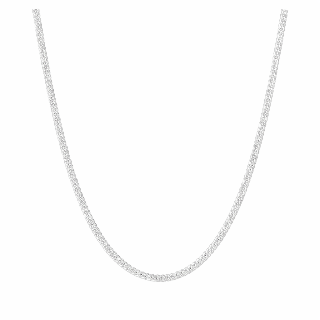 COSMOS 3mm sølvbelagt kæde