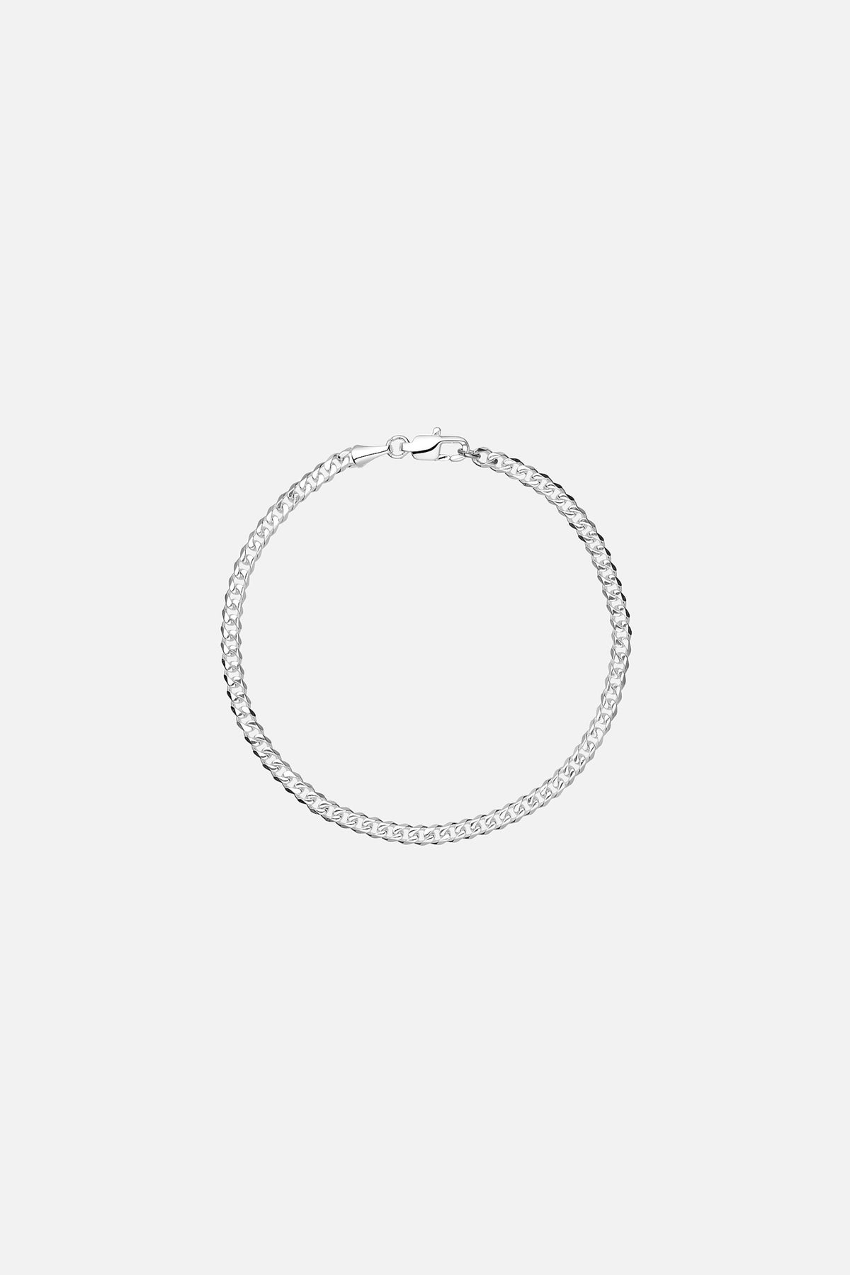 SØLV CUBAN ARMBÅND 3MM