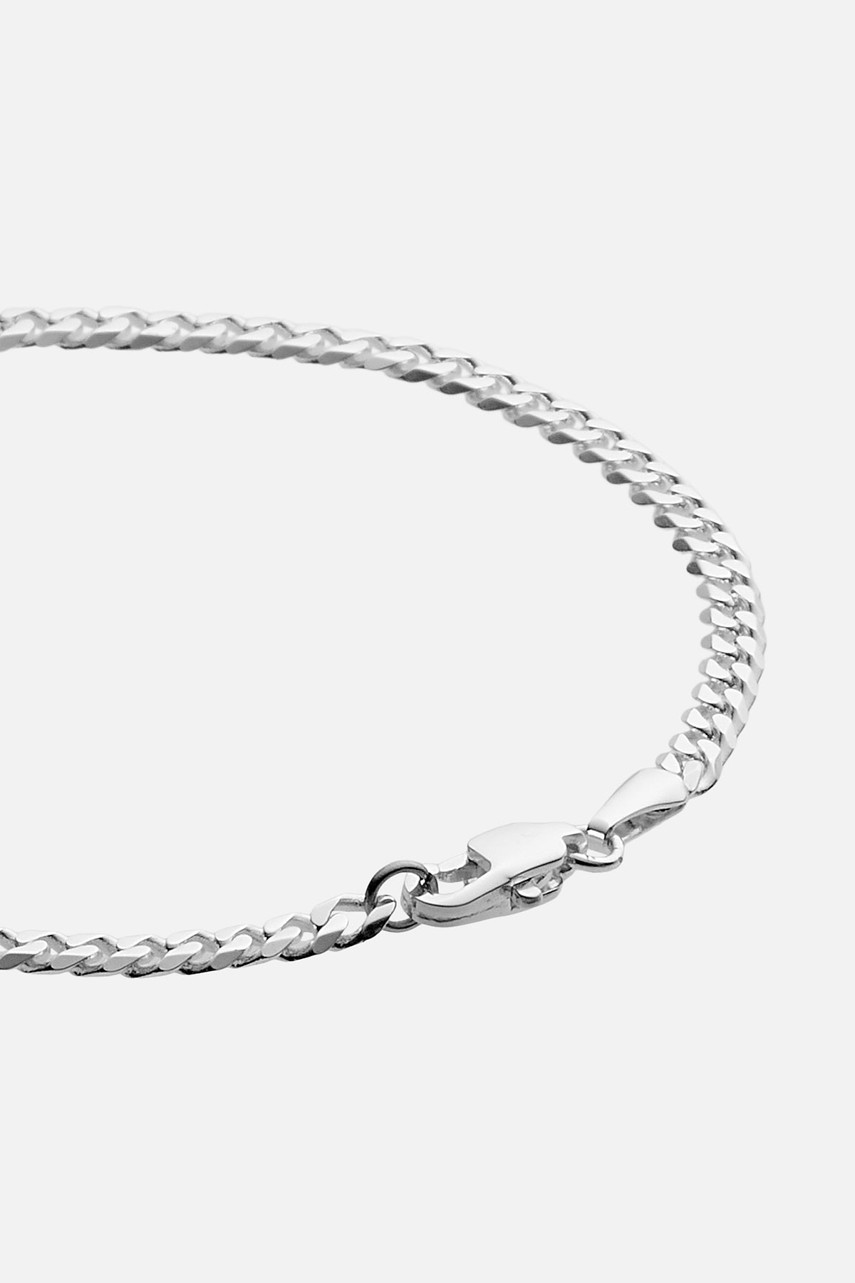 SØLV CUBAN ARMBÅND 3MM