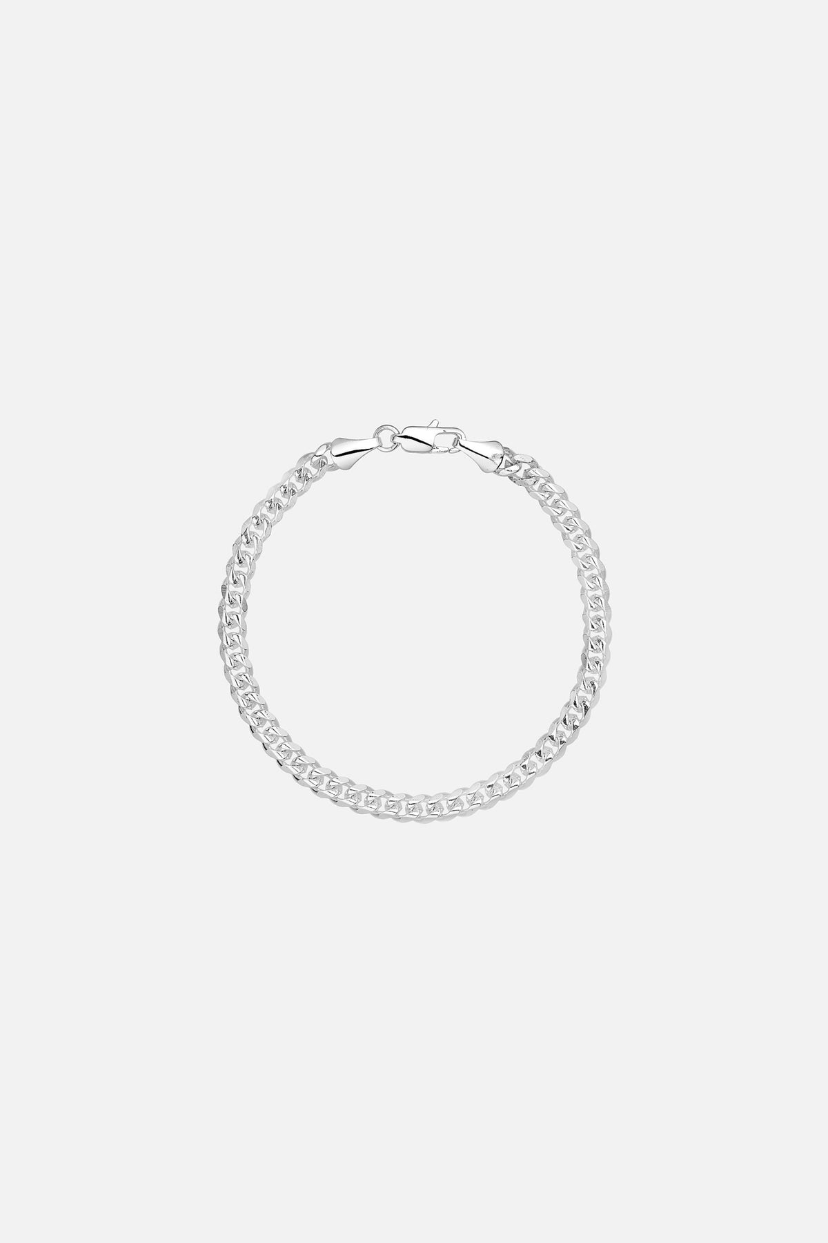 SØLV CUBAN ARMBÅND 5MM