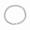 SILVER CUBAN BRACELET 5MM
